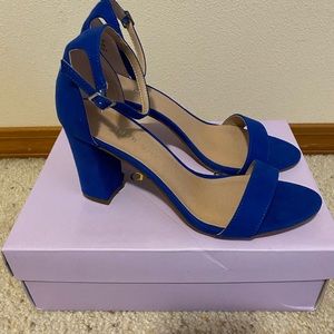 NIB Madden Girl Beela Strappy Sandals Royal Blue Size 8